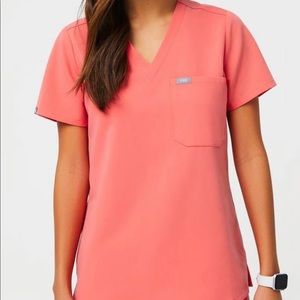 Hot coral Figs Scrub all sizes available